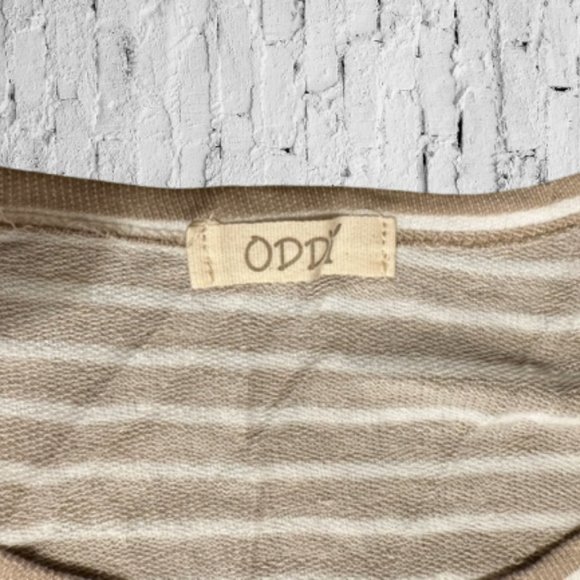 Tan & White Stripe Top with Rose Cheetah Design - Picture 12 of 12